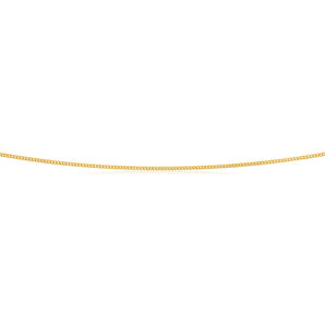 9ct Yellow Gold Silver Filled 50cm Curb Chain 30 gauge