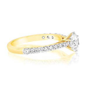 Luminesce Lab Grown 1 Carat Diamond Ring in 18ct Yellow Gold