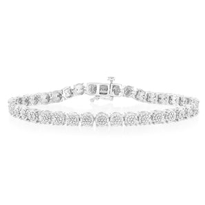 1/4 Carat Diamond 18.5cm Bracelet in Sterling Silver